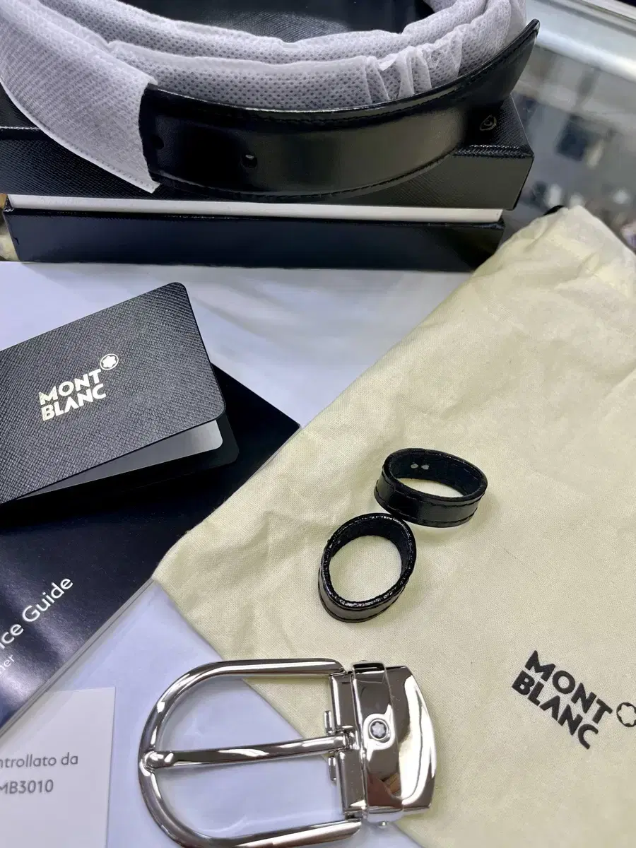 몽블랑 벨트 가죽벨트 montblanc 미사용